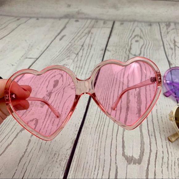 Novelty heart shape colorful sunglasses novelty - Picture 4 of 6